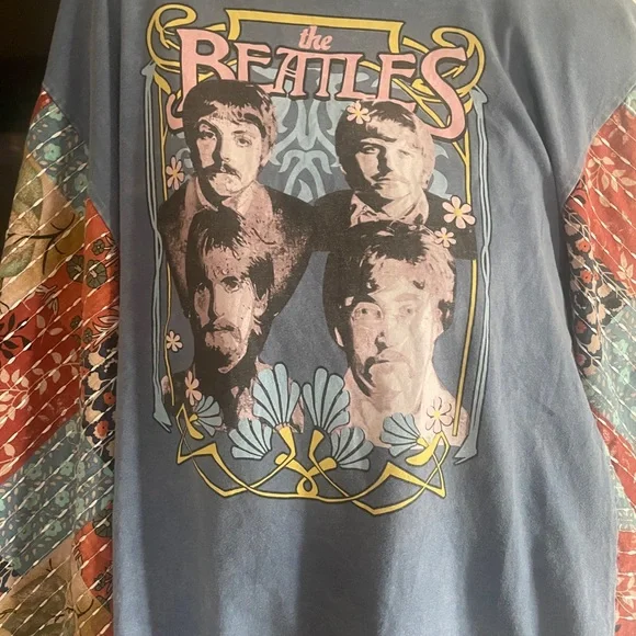 The Beatles Graphic Long Sleeve oversized fit Shirt - Picture 1 of 4
